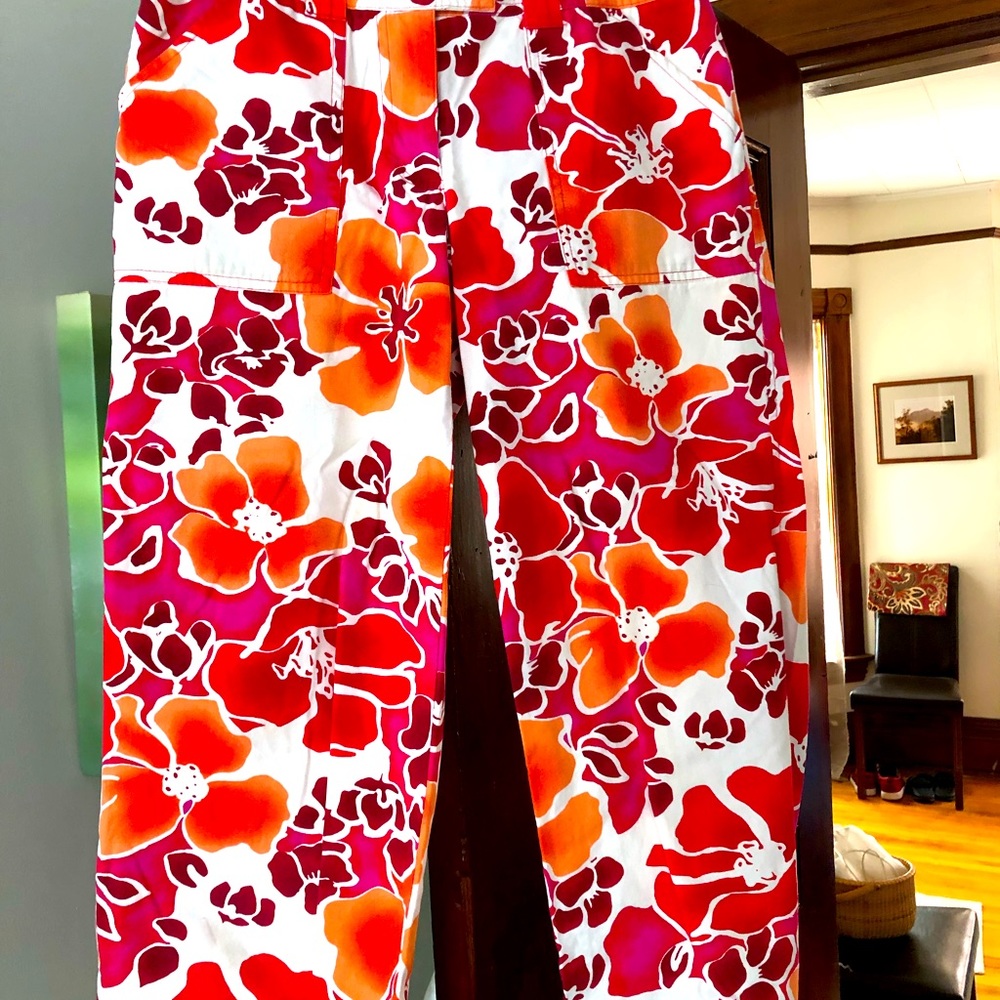 Colorful Hip Crop Pants